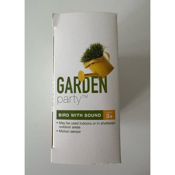 Garden Party Bird With Sound Singing Chirping Motion Activated Blue Red Battery - Picture 5 of 7